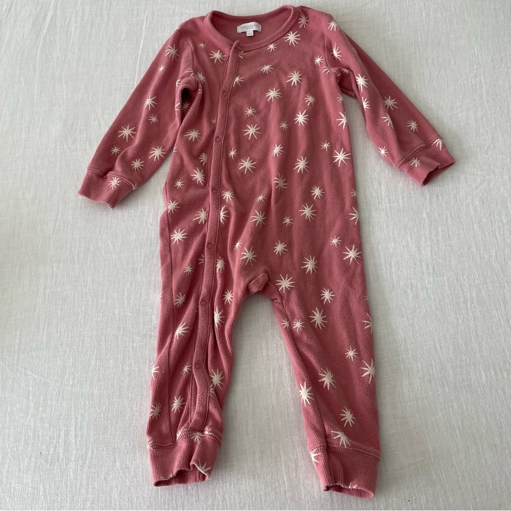 Pink and white Grayson mini pajamas 24 months